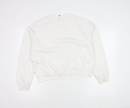 H&M Divided NASA White Graphic Print Sweatshirt Unisex Kids L