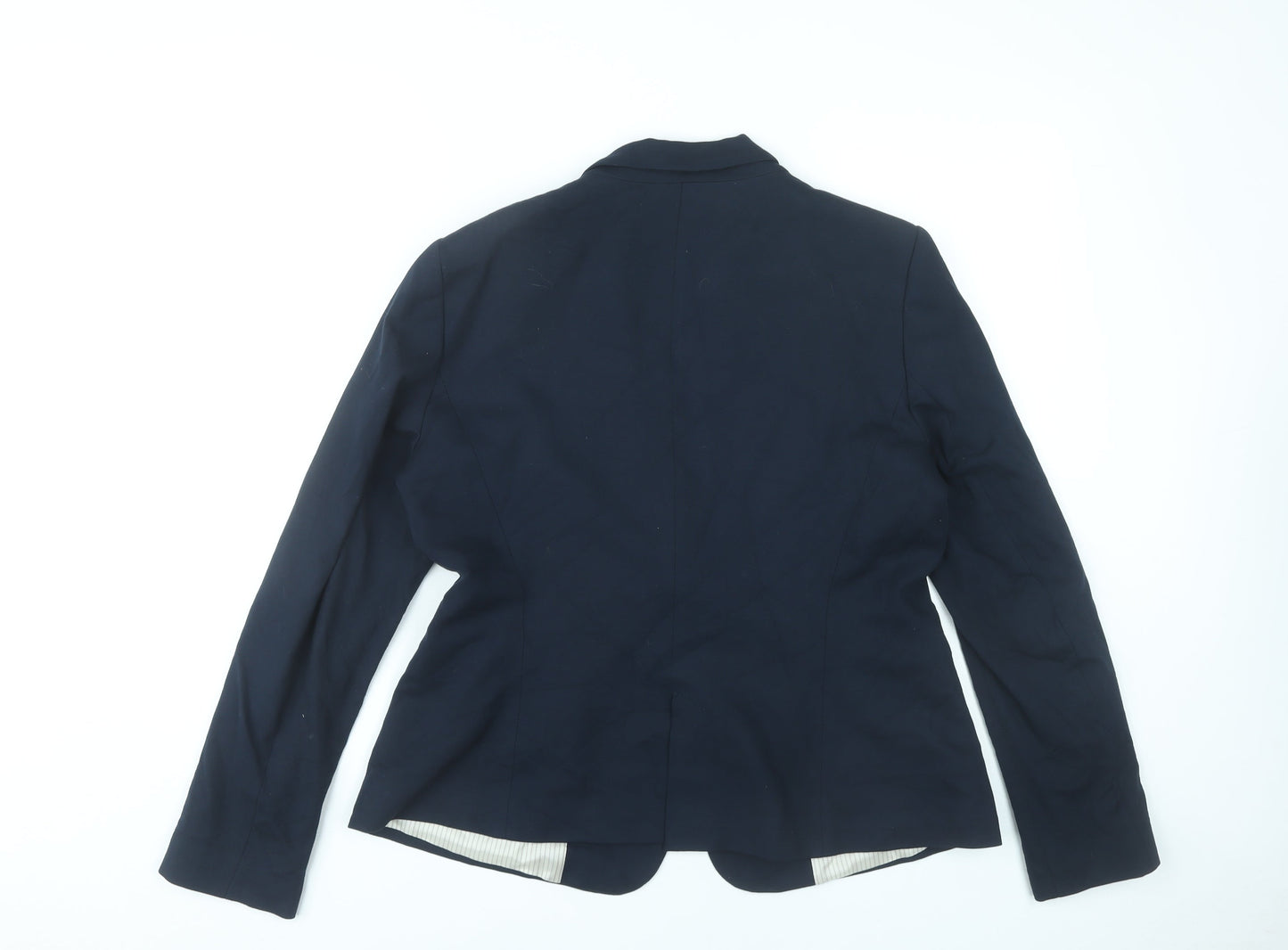 Zara Basic Women’s Blue XL Blazer Jacket One Button Tailored