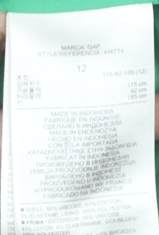 Gap Womens Blue Blazer UK 16 Modern Tailored Workwear Jacket