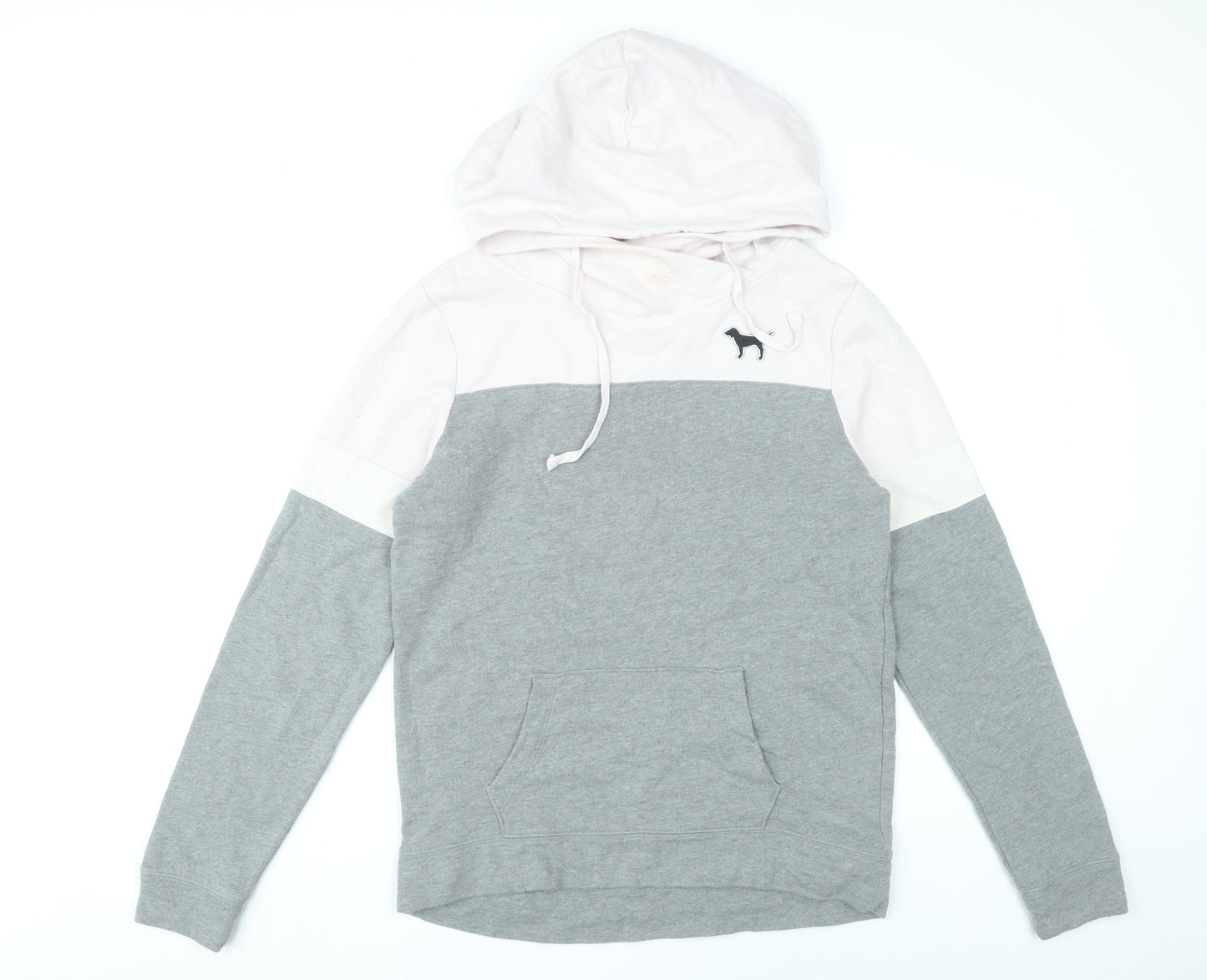 Victoria's Secret PINK Women's Grey White Sequin Logo Hoodie XS