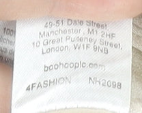 Boohoo Women’s Beige Off Shoulder Bodycon Mini Dress UK 8