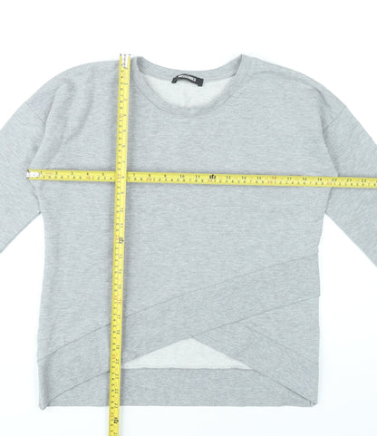 Missguided Women’s Grey M/L Sweatshirt Pullover Crew Neck