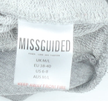 Missguided Women’s Grey M/L Sweatshirt Pullover Crew Neck