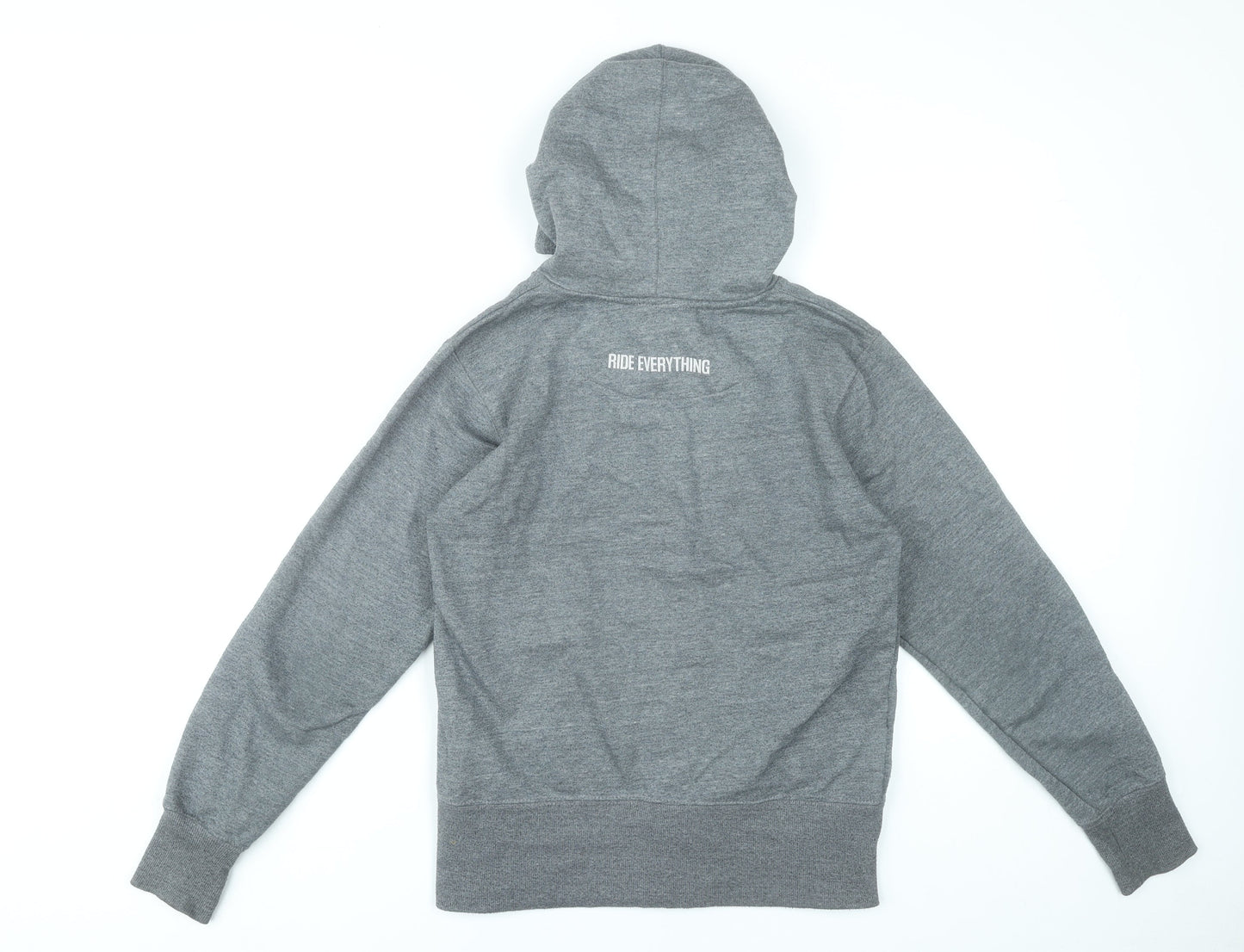 Morvélo Men’s Grey Full Zip Hoodie M Sports Cotton Blend