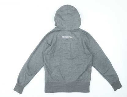 Morvélo Men’s Grey Full Zip Hoodie M Sports Cotton Blend