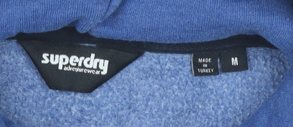 Superdry Mens Blue Pullover Hoodie M Adventure Graphic Logo