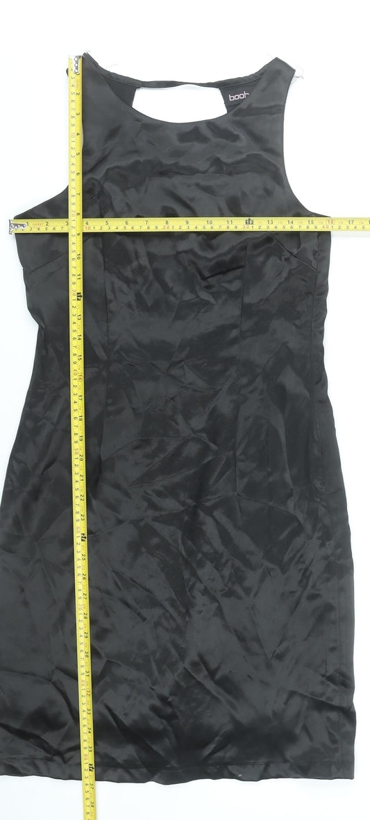 Boohoo Women’s Black Size 8 Bodycon Sleeveless Short Dress