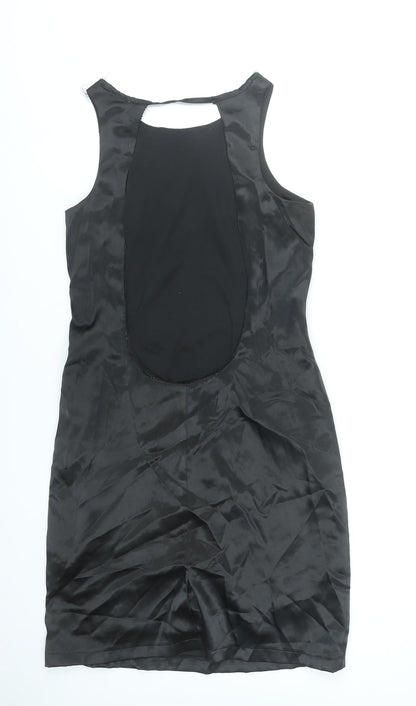 Boohoo Women’s Black Size 8 Bodycon Sleeveless Short Dress