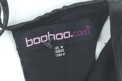 Boohoo Women’s Black Size 8 Bodycon Sleeveless Short Dress
