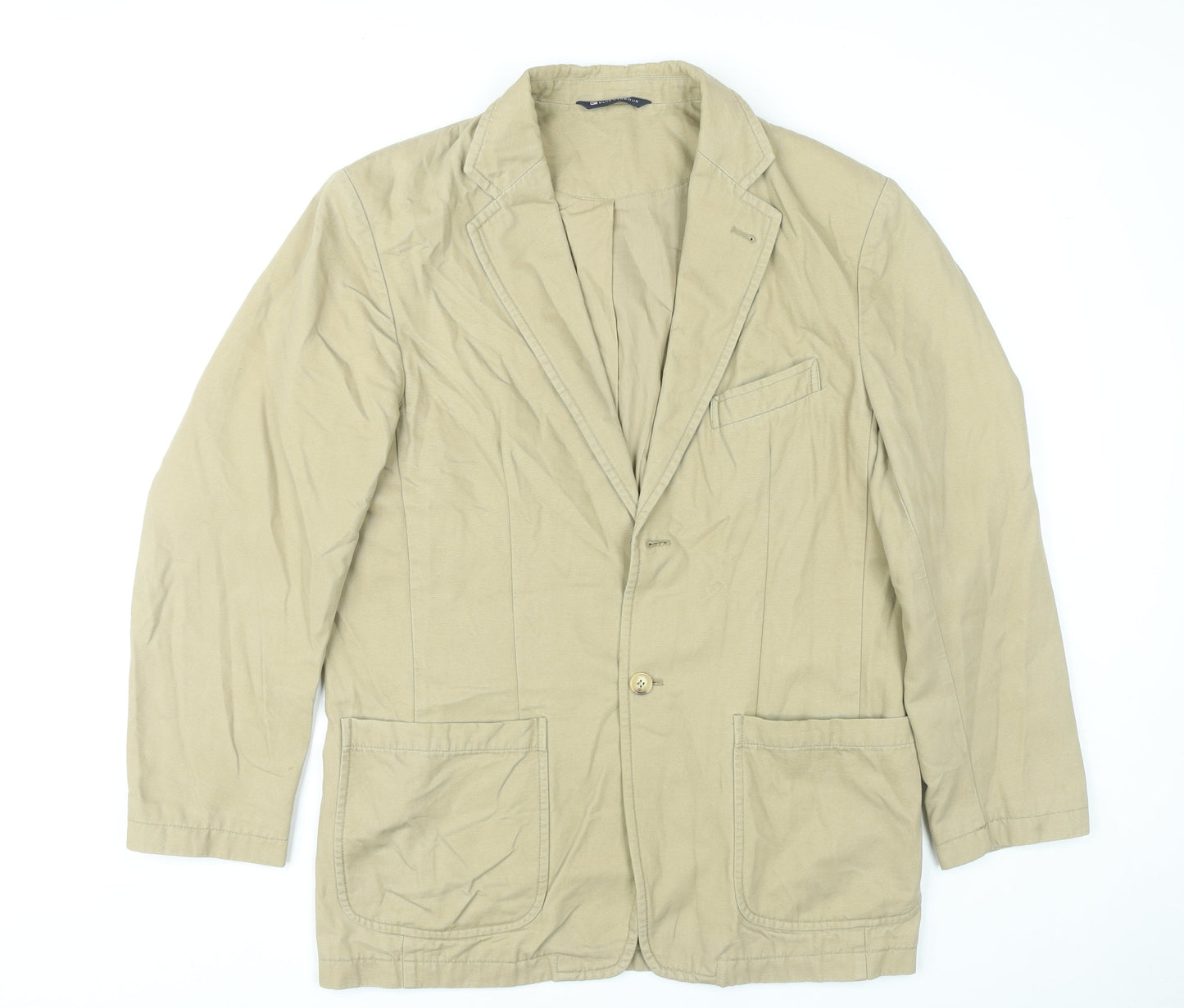 Mens UK Size 39 Marks and Spencer Beige Basic Jacket