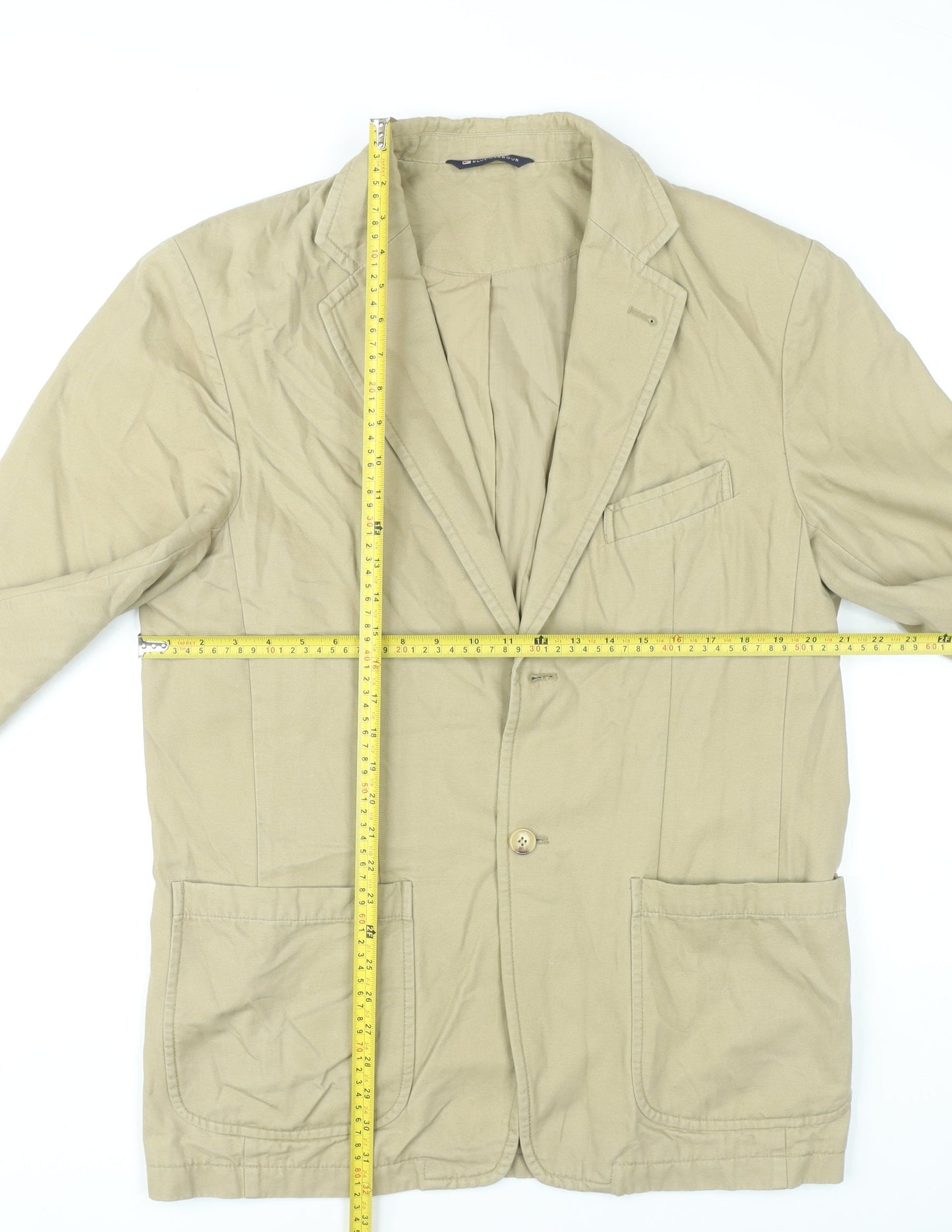 Mens UK Size 39 Marks and Spencer Beige Basic Jacket
