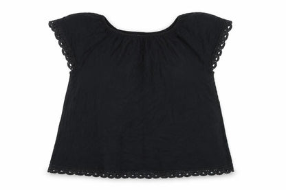 Womens UK Size 16 Anthology Black Tunic Blouse