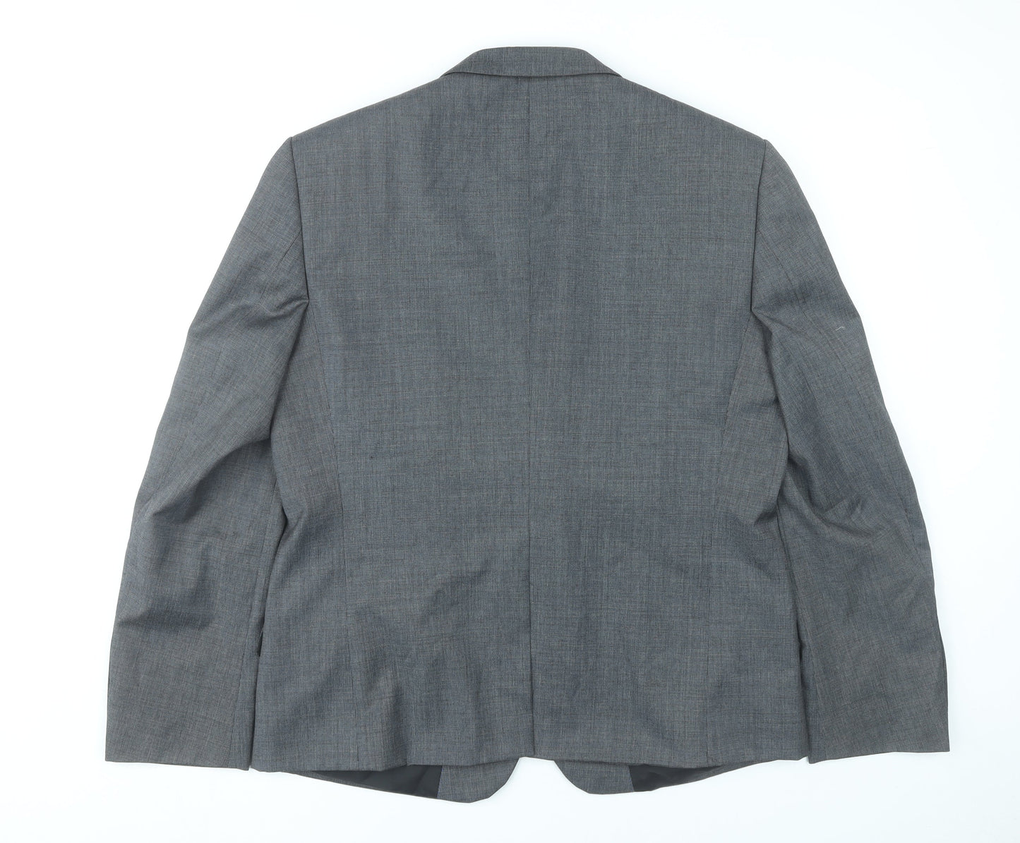 Marks and Spencer Men Grey Wool Blend Blazer Jacket 42 M Regular