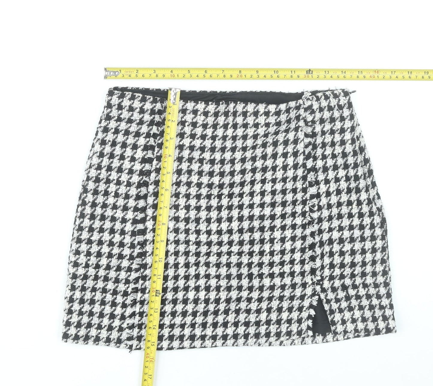 Womens UK Size 12 Zara Straight & Pencil Tweed Skirt