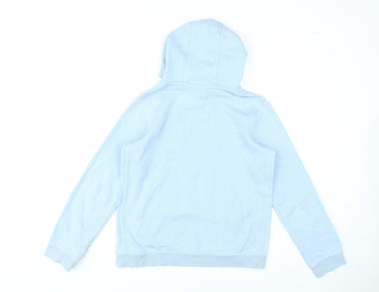 Nike Boys Blue Pullover Hoodie XL 158-170cm Fleece Cotton Blend