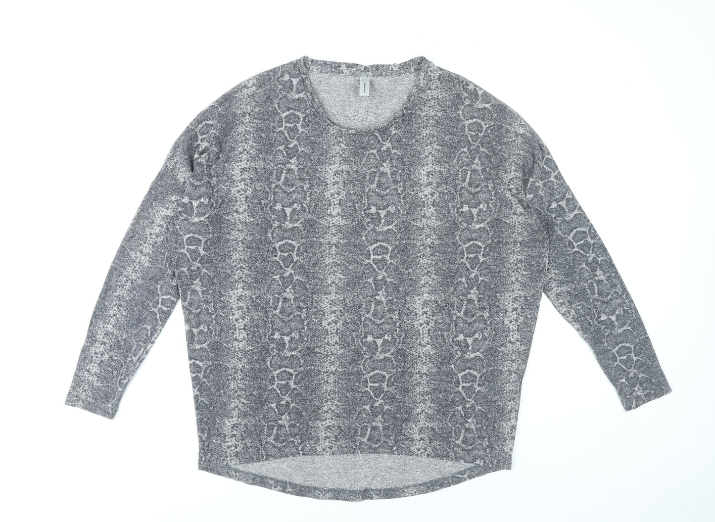Womens UK Size S Soyaconcept Grey Basic T-Shirt