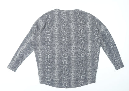 Womens UK Size S Soyaconcept Grey Basic T-Shirt
