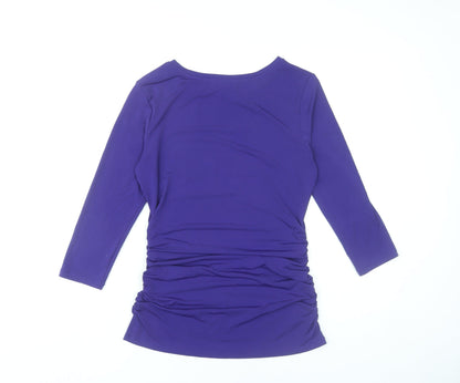 Womens UK Size M Jones New York Purple Basic T-Shirt