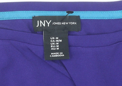 Womens UK Size M Jones New York Purple Basic T-Shirt
