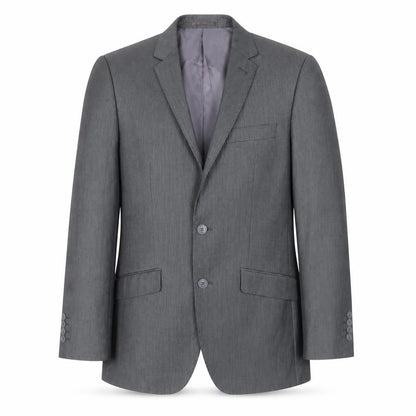F&F Men’s Grey 38R Pinstripe Blazer Single-Breasted Jacket