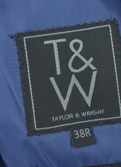 Taylor & Wright Men's Grey 38R Blazer Jacket Regular Fit