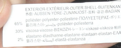 Stradivarius Women’s Black Pinstripe Double-Breasted Blazer Jacket S