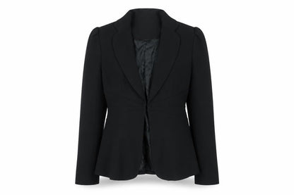 Biba Womens Black Slim Fit Blazer Jacket Size 12