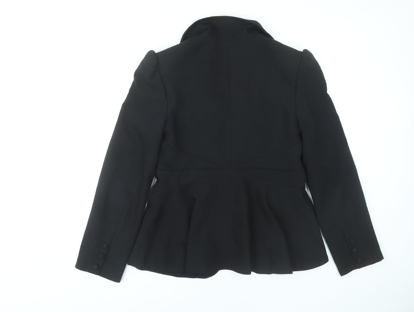 Biba Womens Black Slim Fit Blazer Jacket Size 12