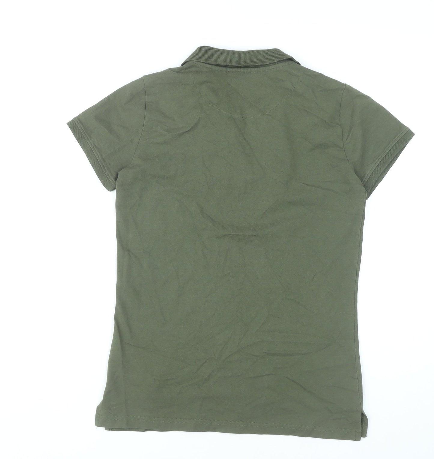 Mountain Warehouse Womens Green Polo Shirt UK 10 Cotton Stretch