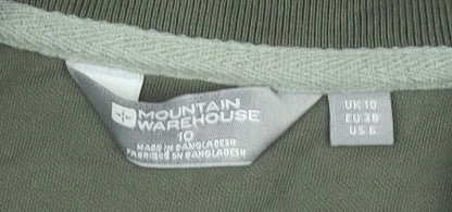 Mountain Warehouse Womens Green Polo Shirt UK 10 Cotton Stretch