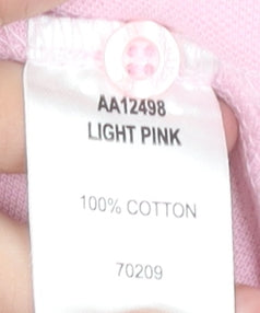 Cotton Traders Men’s Pink 2XL Polo Shirt Short Sleeve 100% Cotton