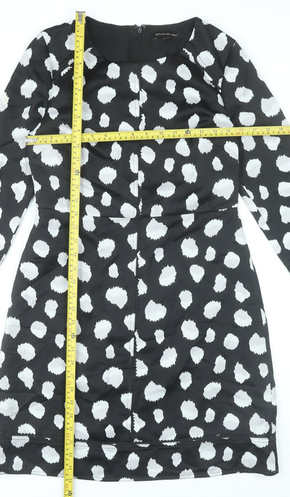Banana Republic Women’s Black Polka Dot Sheath Dress Size 8 Knee Length