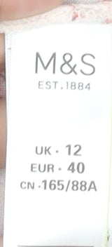 Womens UK Size 12 Marks and Spencer Ivory Tunic Blouse