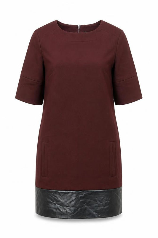 Banana Republic Women’s Red Shift Dress Size 6 Half Sleeve Knee Length