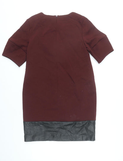Banana Republic Women’s Red Shift Dress Size 6 Half Sleeve Knee Length
