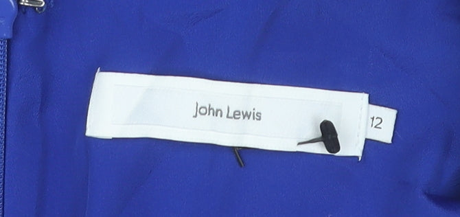 John Lewis Women’s Blue Short Sleeve Scoop Neck Blouse Size 12