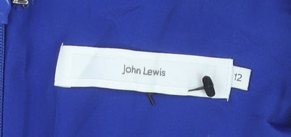 John Lewis Women’s Blue Short Sleeve Scoop Neck Blouse Size 12