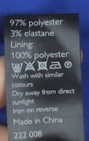 John Lewis Women’s Blue Short Sleeve Scoop Neck Blouse Size 12