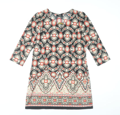 Wallis Women’s Multicoloured Knee Length Shift Dress Size 10