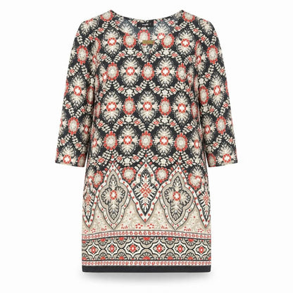 Front view of Wallis Women’s Multicoloured Knee Length Shift Dress, size UK 10
