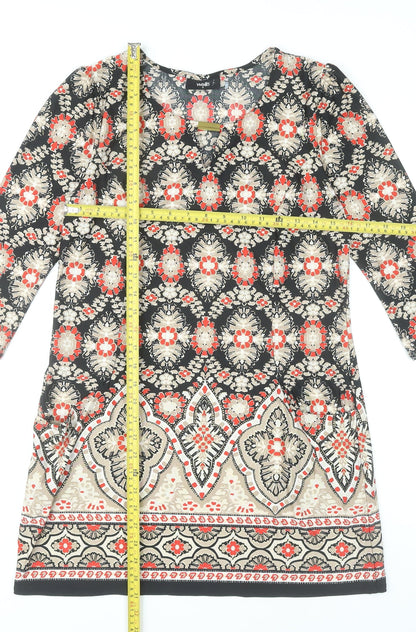 Wallis Women’s Multicoloured Knee Length Shift Dress Size 10
