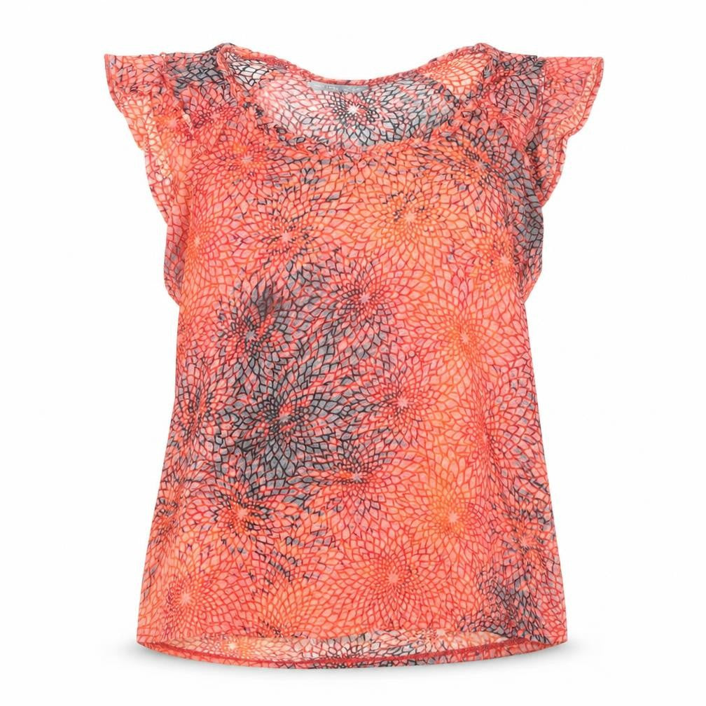 Womens UK Size 16 Marks and Spencer Orange Tunic Blouse