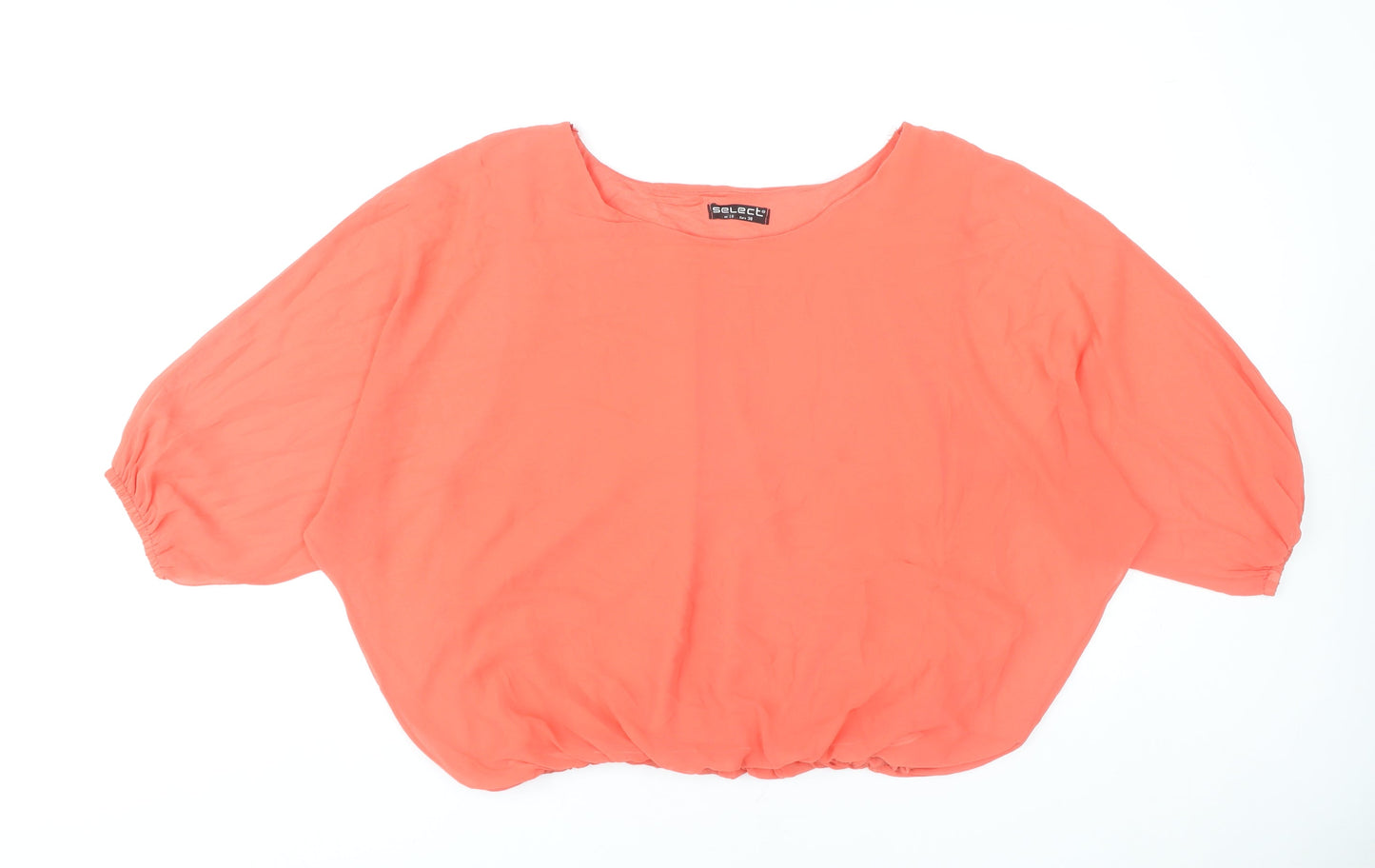 Womens UK Size 10 Select Orange Tunic Blouse