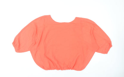 Womens UK Size 10 Select Orange Tunic Blouse