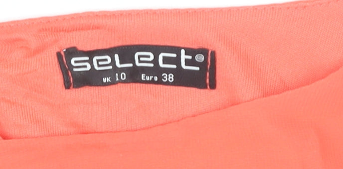 Womens UK Size 10 Select Orange Tunic Blouse