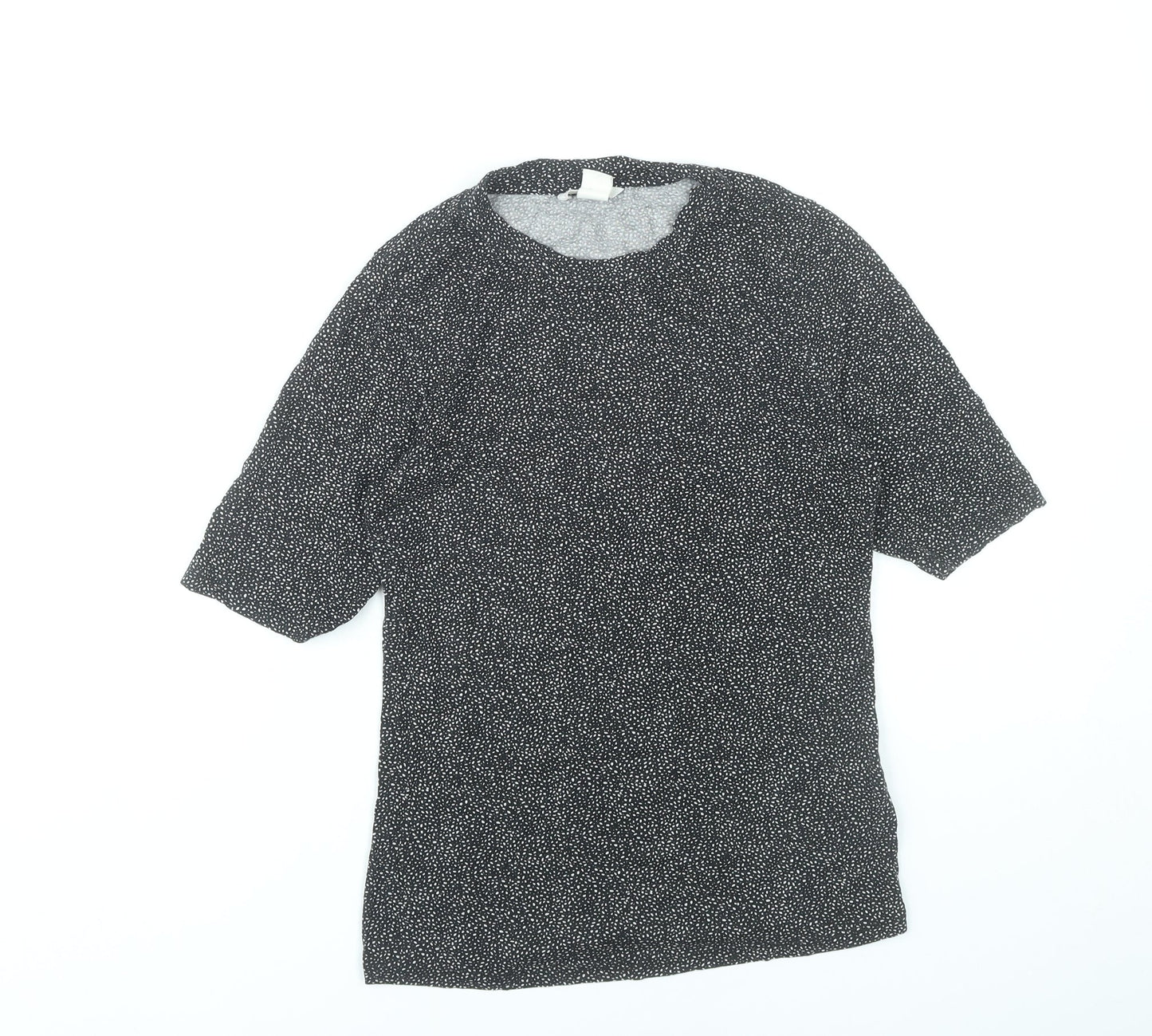 Womens UK Size S H&M Black Basic Blouse