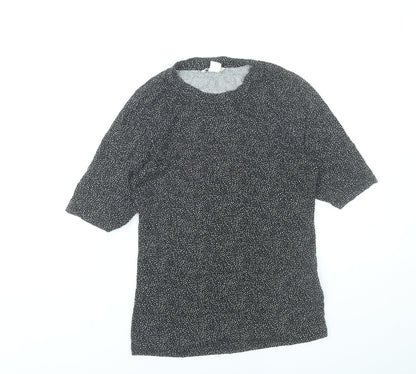 Womens UK Size S H&M Black Basic Blouse