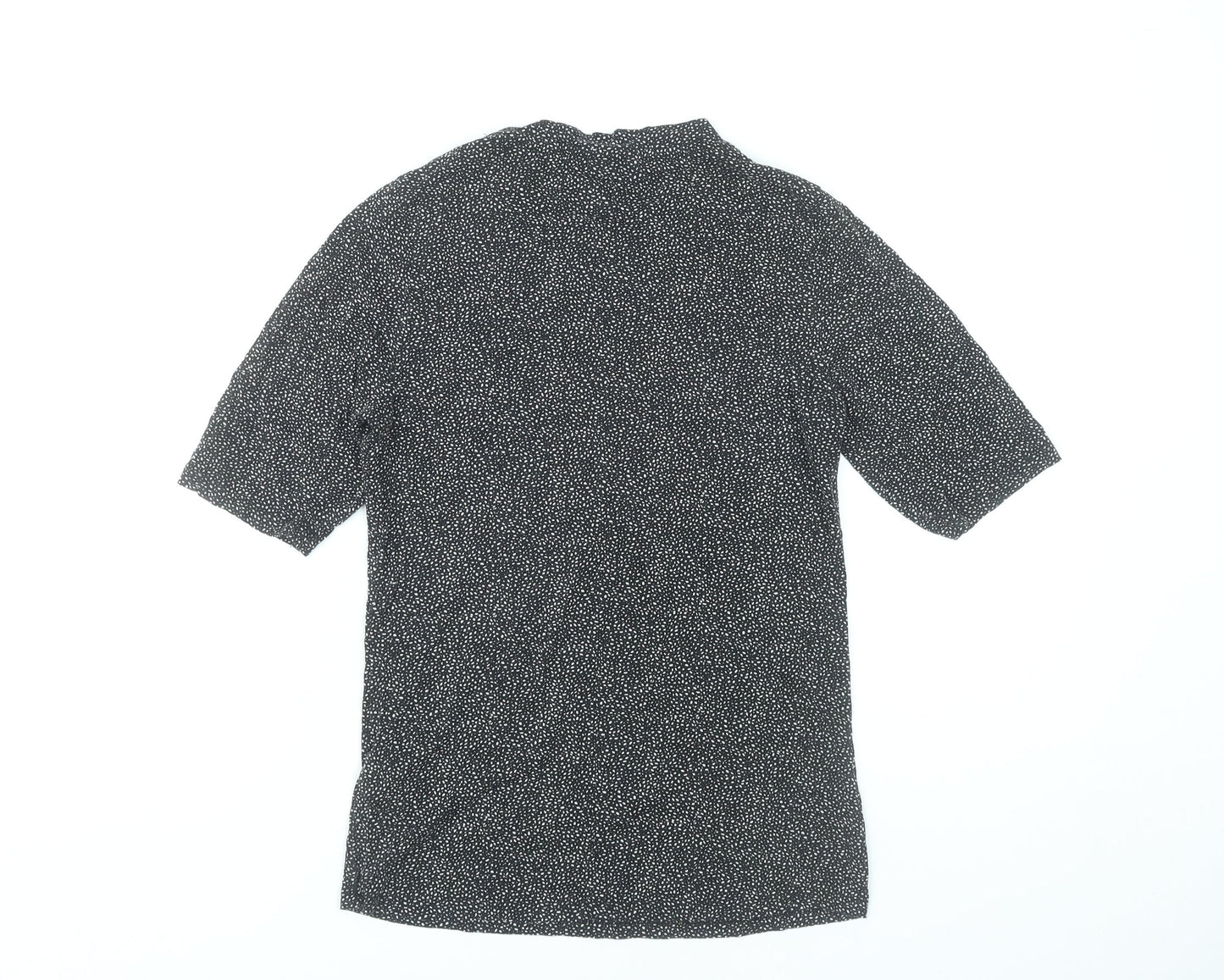 Womens UK Size S H&M Black Basic Blouse