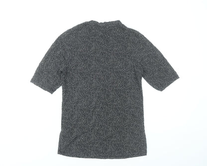 Womens UK Size S H&M Black Basic Blouse