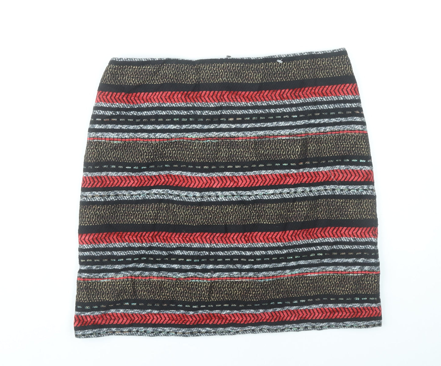 Marks and Spencer Women’s Multicoloured Striped Pencil Skirt Size 14